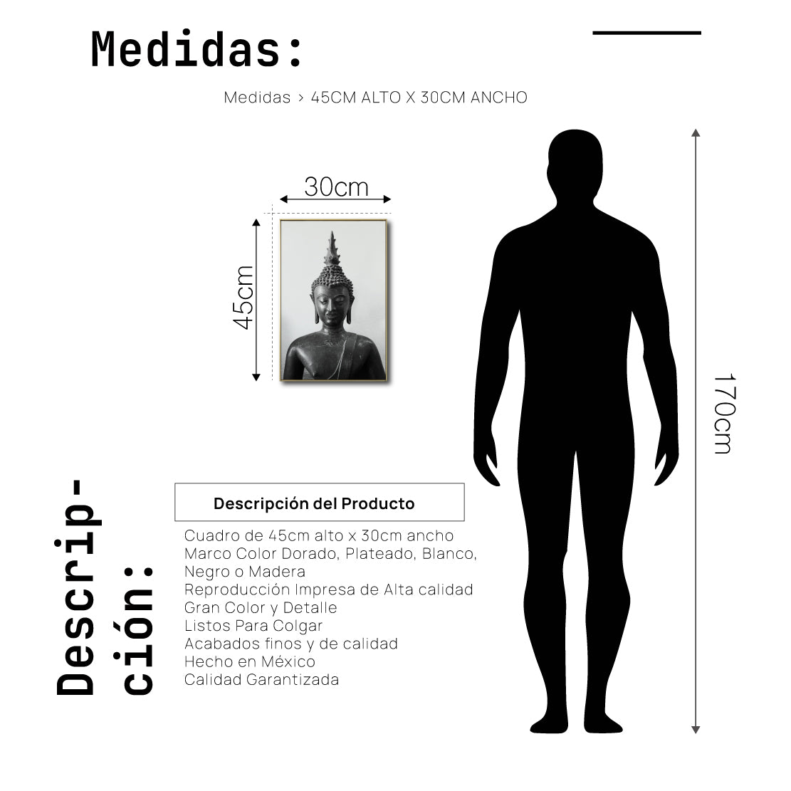 Cuadro Decorativo - Zen 029 - Buda en Meditación