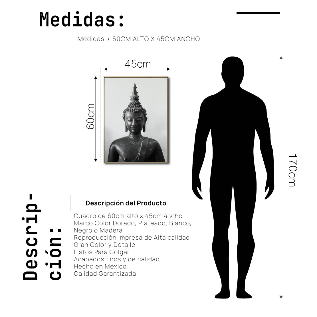 Cuadro Decorativo - Zen 029 - Buda en Meditación