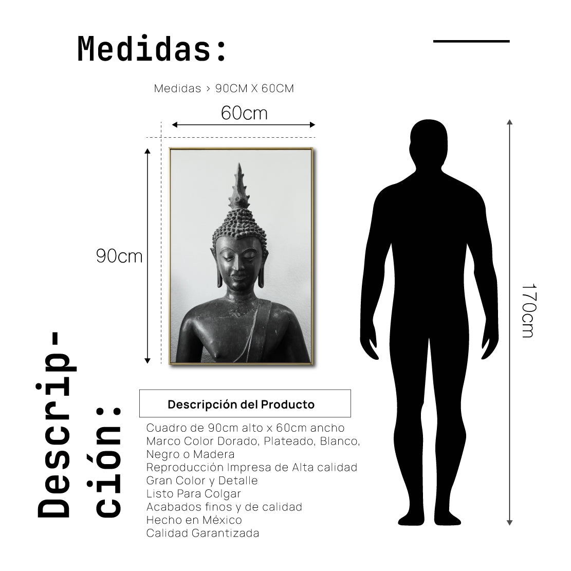 Cuadro Decorativo - Zen 029 - Buda en Meditación