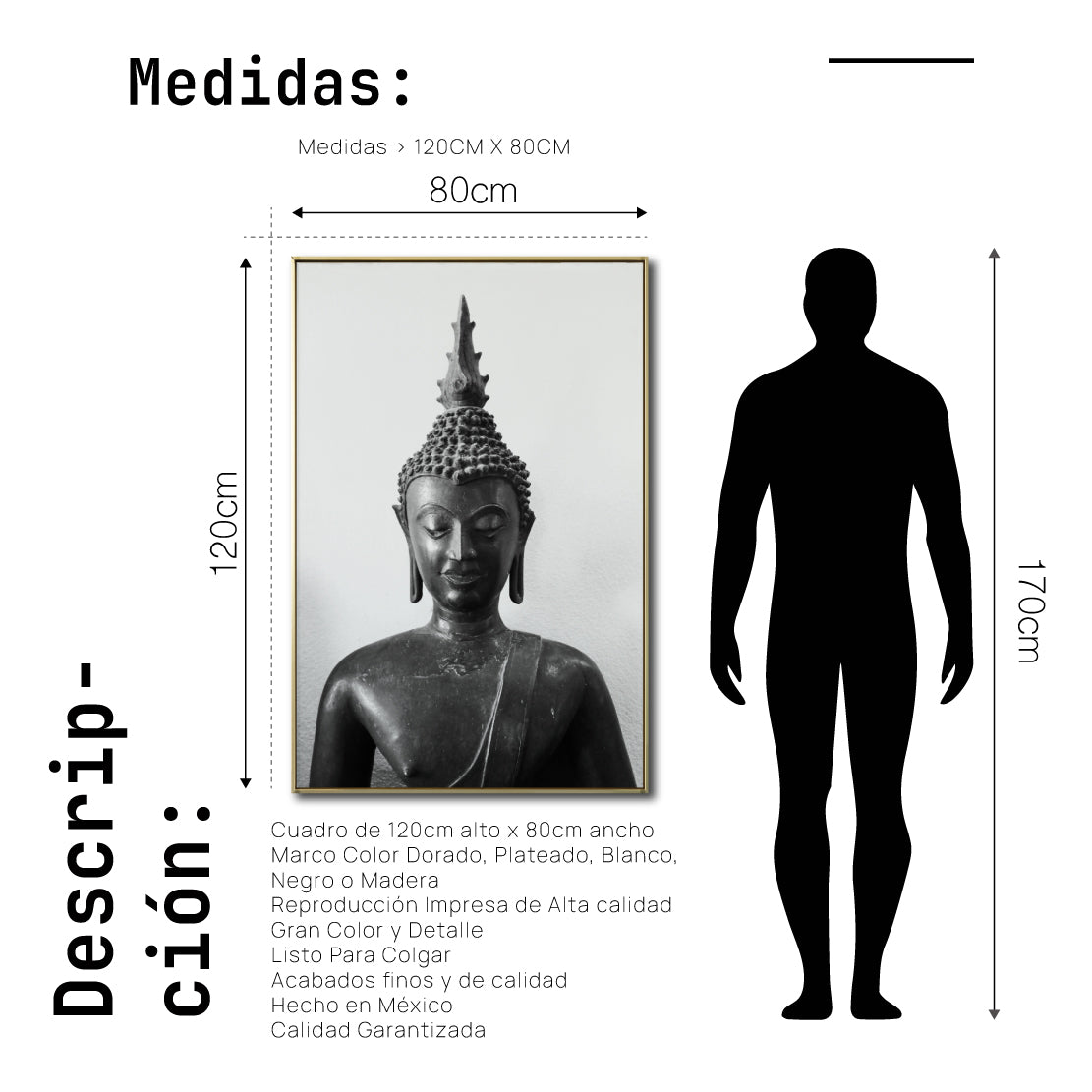 Cuadro Decorativo - Zen 029 - Buda en Meditación