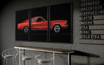 Cargar imagen en el visor de la galería, Set de Cuadros Decorativos Vehículos 011 -Auto Clásico Ford Mustang
