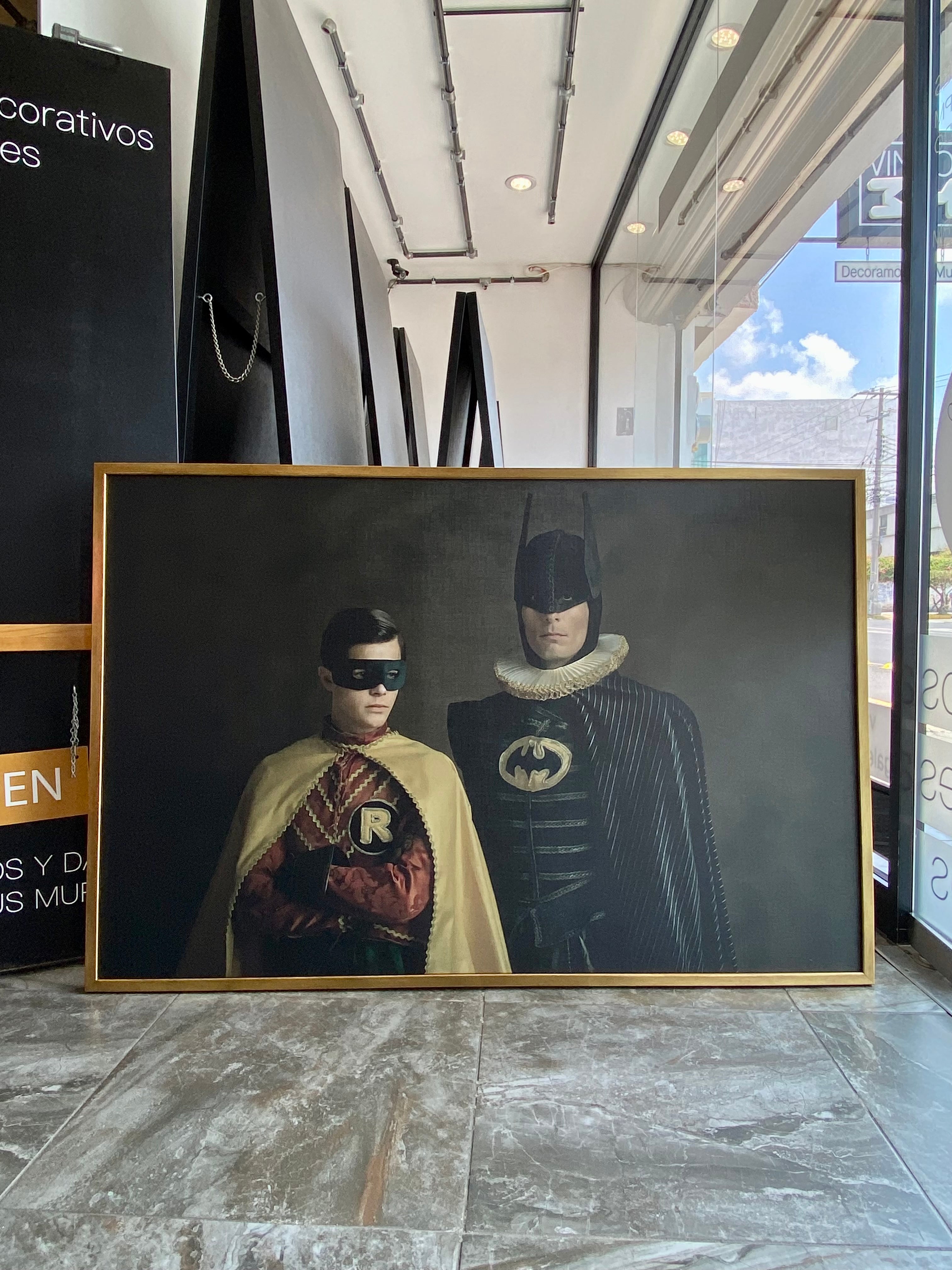 Cuadro Decorativo Personajes Época 017 Superhéroes Batman y Robin