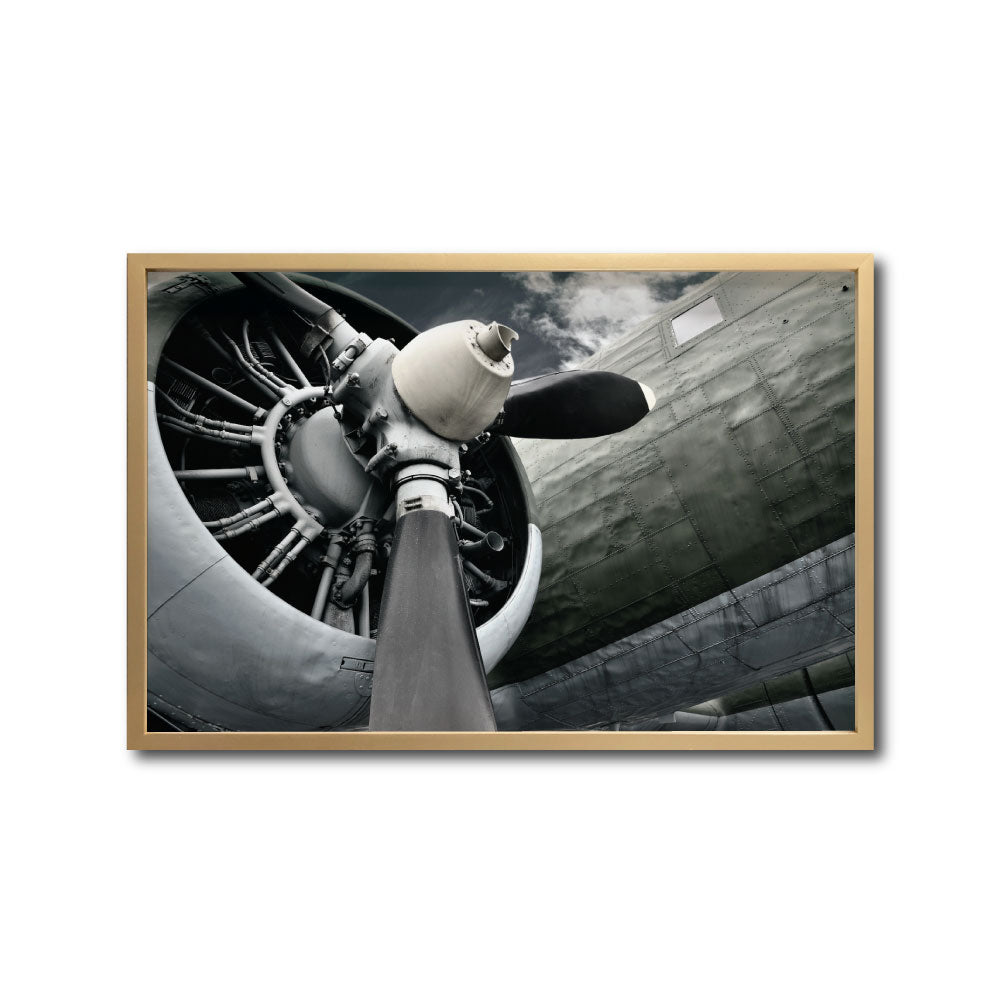 Cuadro Decorativo Vehículos 030  - Turbina Avión