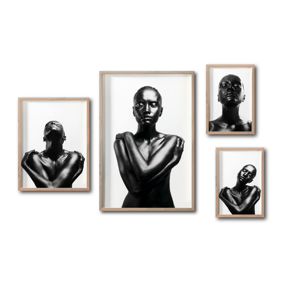 Set Cuadros Decorativo Black Woman 030 - Mujer Negra Africana