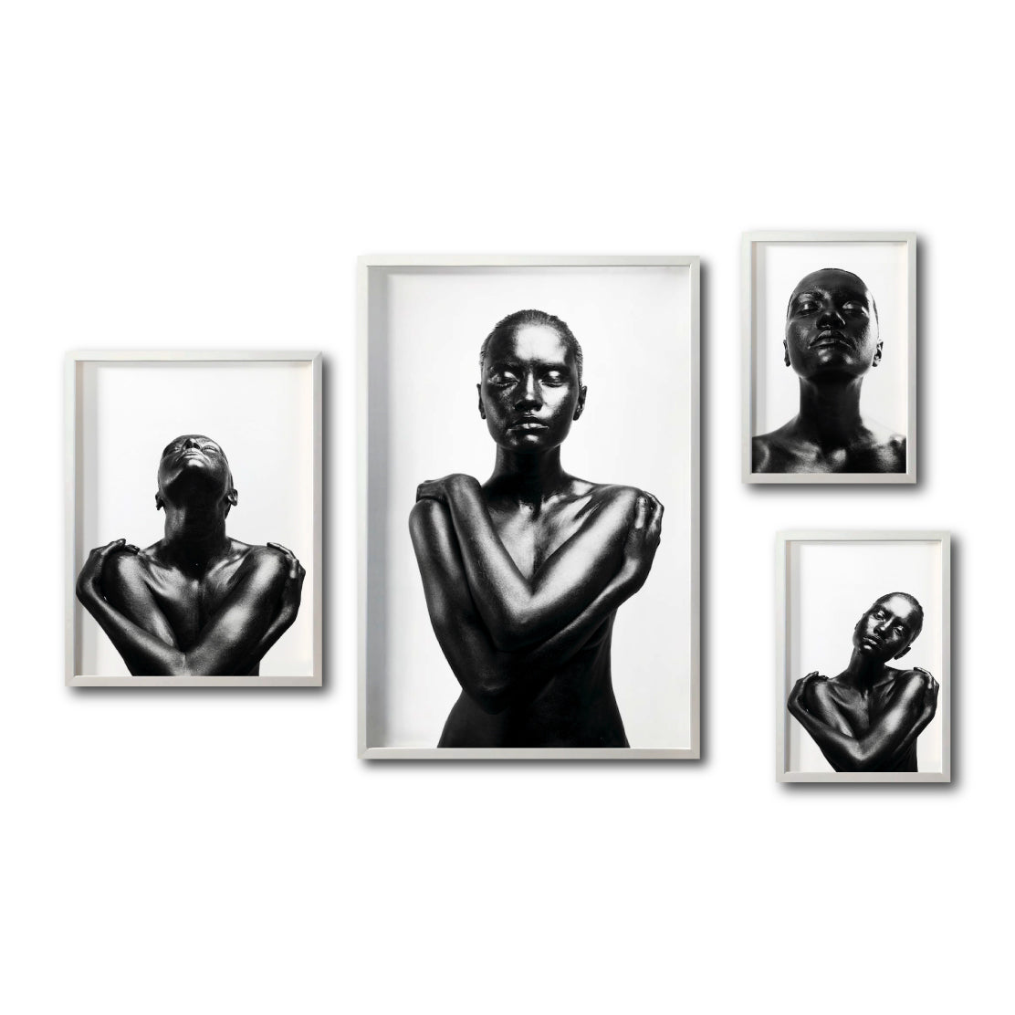 Set Cuadros Decorativo Black Woman 030 - Mujer Negra Africana