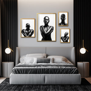 Set Cuadros Decorativo Black Woman 030 - Mujer Negra Africana