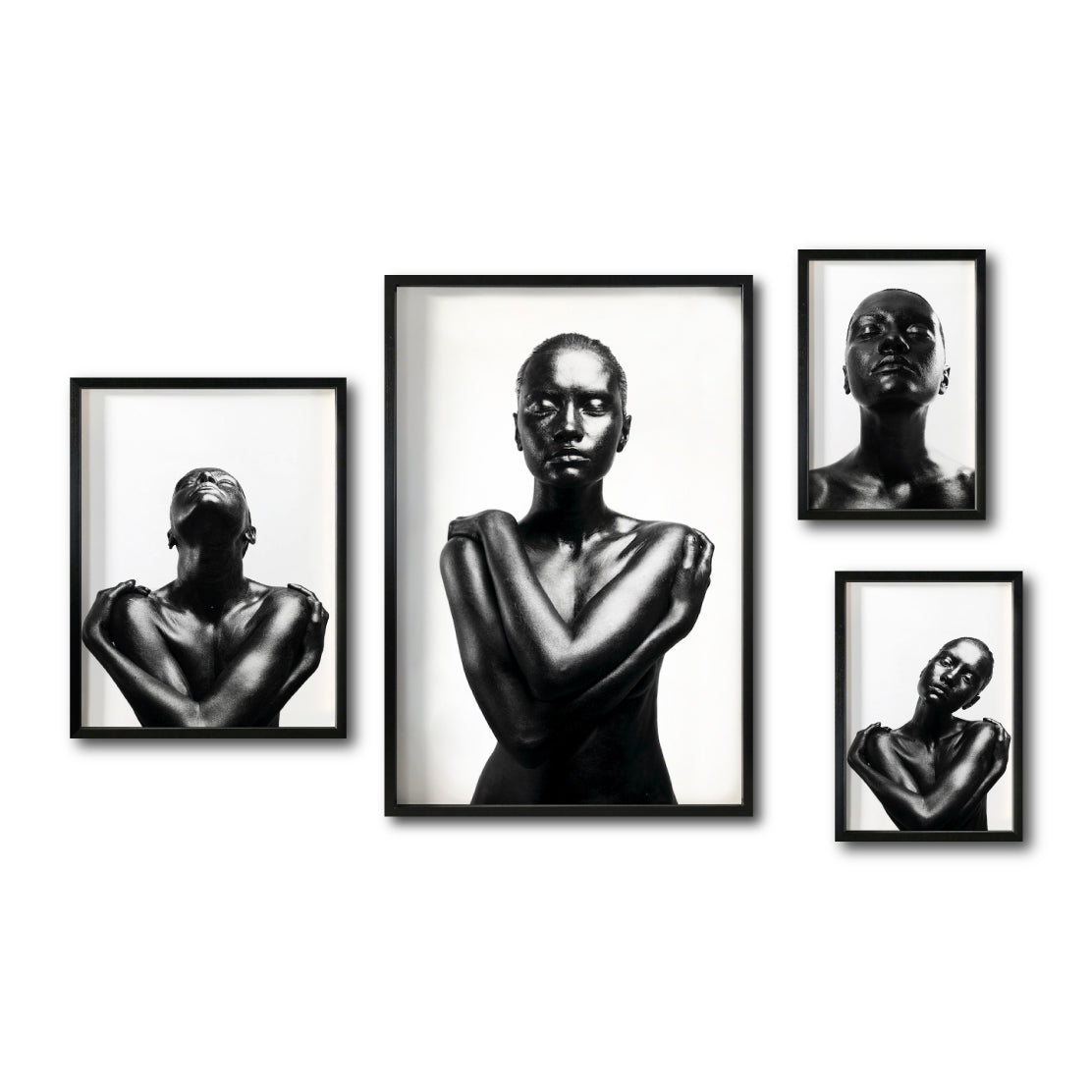 Set Cuadros Decorativo Black Woman 030 - Mujer Negra Africana