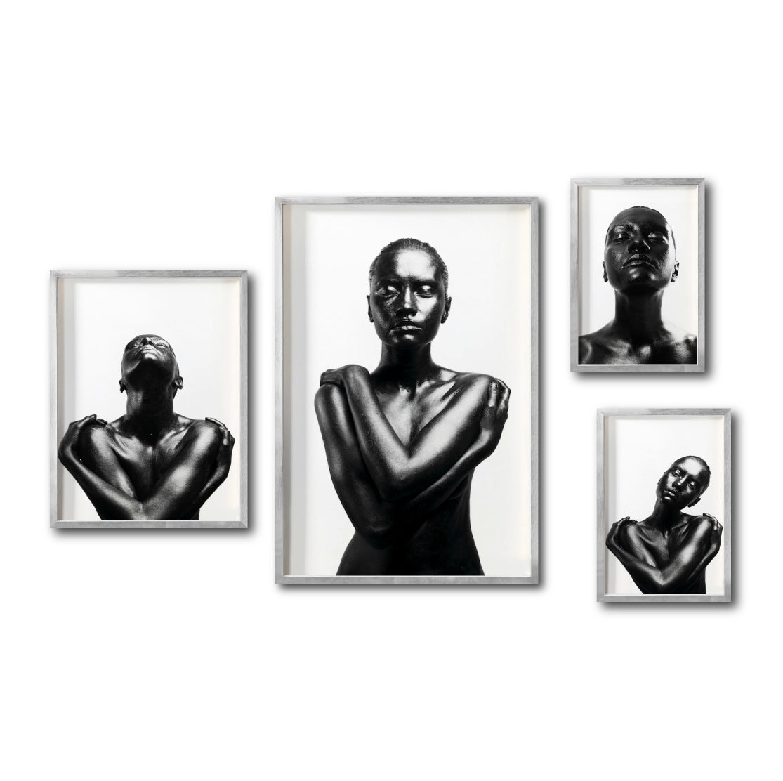 Set Cuadros Decorativo Black Woman 030 - Mujer Negra Africana