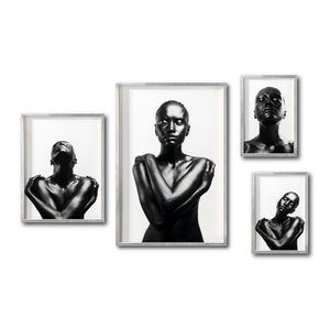 Set Cuadros Decorativo Black Woman 030 - Mujer Negra Africana