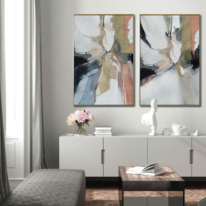Set Cuadros Decorativos Abstract Colors 3-301 - Para Credenza