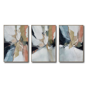 Set de 3 Cuadros Decorativos Abstract Colors 3-301 - Para Credenza