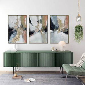 Set de 3 Cuadros Decorativos Abstract Colors 3-301 - Para Credenza