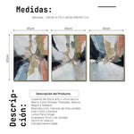 Cargar imagen en el visor de la galería, Set de 3 Cuadros Decorativos Abstract Colors 3-301 - Para Credenza
