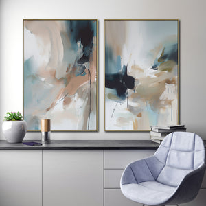 Set de 2 Cuadros Decorativos Abstract Colors 3-303 - Para Credenza