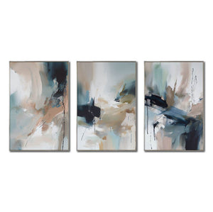 Set de 3 Cuadros Decorativos Abstract Colors 3 - 303 - Para Sala