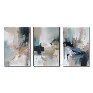 Set de 3 Cuadros Decorativos Abstract Colors 3 - 303 - Para Sala