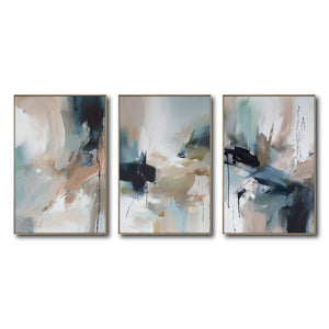 Set de 3 Cuadros Decorativos Abstract Colors 3 - 303 - Para Sala