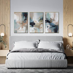 Cargar imagen en el visor de la galería, Set de 3 Cuadros Decorativos Abstract Colors 3 - 303 . Para Recamara

