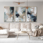 Cargar imagen en el visor de la galería, Set de 3 Cuadros Decorativos Abstract Colors 3 - 303 - Para Sala
