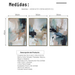 Cargar imagen en el visor de la galería, Set de 3 Cuadros Decorativos Abstract Colors 3 - 303 - Para Sala
