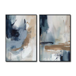 Cargar imagen en el visor de la galería, Set de 2 Cuadros Decorativos Abstract Colors 3 - 304 - Para Sala
