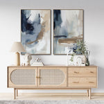 Cargar imagen en el visor de la galería, Set de 2 Cuadros Decorativos Abstract Colors 3-304 - Para Credenza
