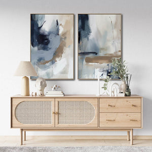 Set de 2 Cuadros Decorativos Abstract Colors 3-304 - Para Credenza