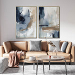 Cargar imagen en el visor de la galería, Set de 2 Cuadros Decorativos Abstract Colors 3 - 304 - Para Sala
