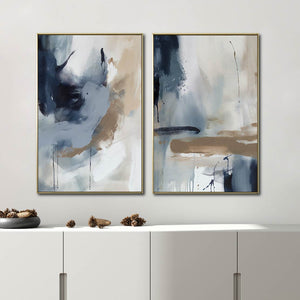 Set de 2 Cuadros Decorativos Abstract Colors 3-304 - Para Credenza