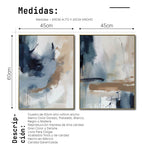 Cargar imagen en el visor de la galería, Set de 2 Cuadros Decorativos Abstract Colors 3 - 304 - Para Sala
