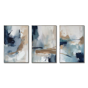 Set de 3 Cuadros Decorativos Abstract Colors 3 - 304 - Para Sala