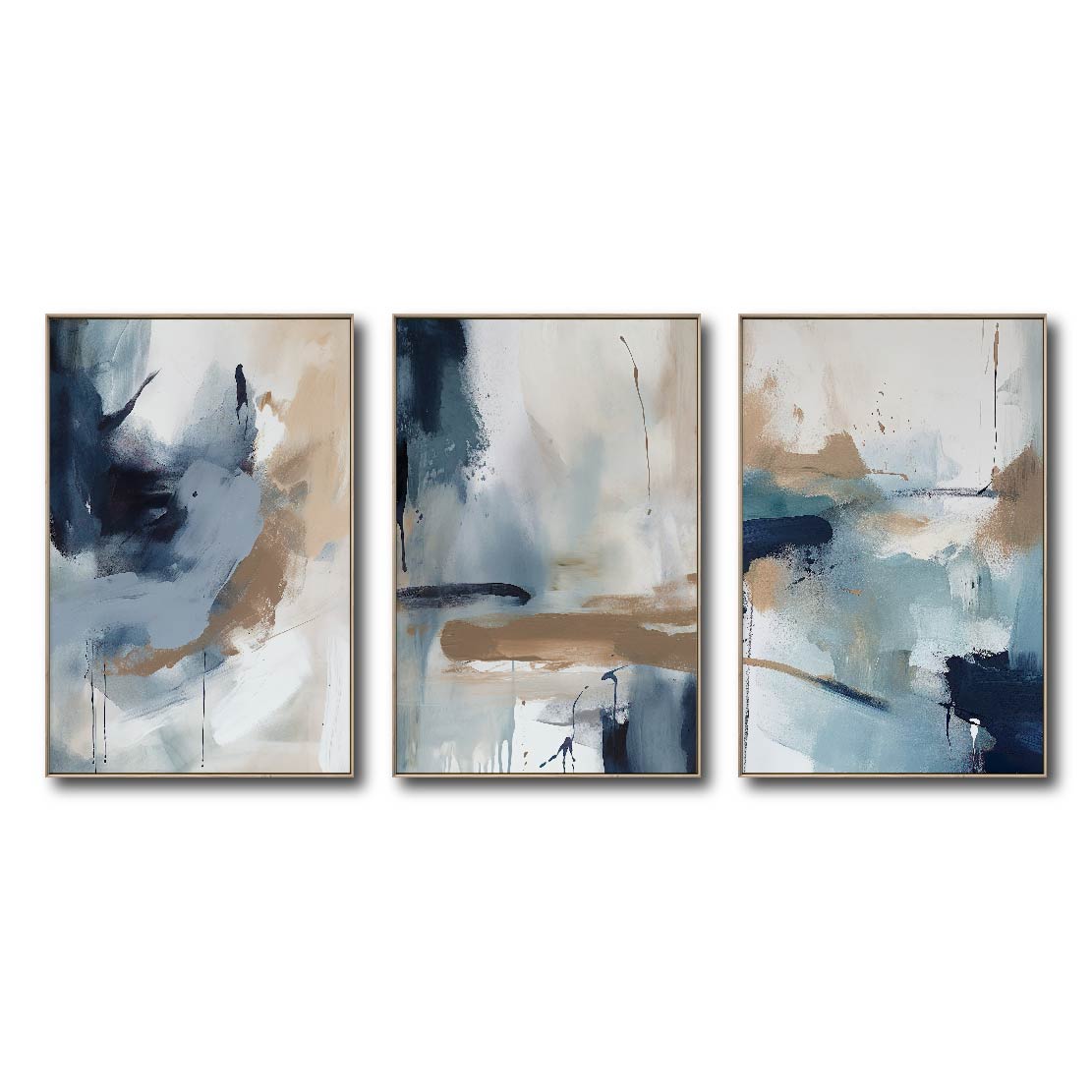 Set de 3 Cuadros Decorativos Abstract Colors 3 - 304 - Para Credenza