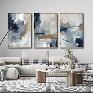 Set de 3 Cuadros Decorativos Abstract Colors 3 - 304 - Para Sala