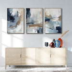 Cargar imagen en el visor de la galería, Set de 3 Cuadros Decorativos Abstract Colors 3 - 304 - Para Credenza
