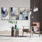 Cargar imagen en el visor de la galería, Set de 3 Cuadros Decorativos Abstract Colors 3 - 304 - Para Sala
