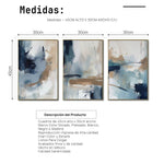 Cargar imagen en el visor de la galería, Set de 3 Cuadros Decorativos Abstract Colors 3 - 304 - Para Sala
