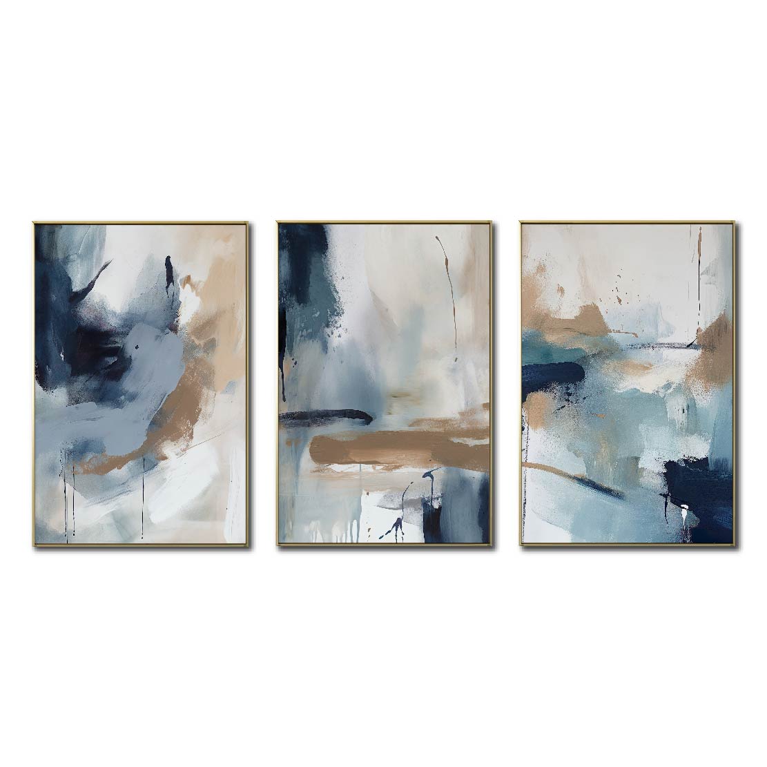 Set de 3 Cuadros Decorativos Abstract Colors 3 - 304 - Para Sala