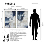 Cargar imagen en el visor de la galería, Set de 2 Cuadros Decorativos Abstract Colors 3 - 306 - Para Recamara
