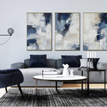 Cargar imagen en el visor de la galería, Set de 3 Cuadros Decorativos Abstract Colors 3 - 306 - Para Sala

