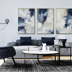 Set de 3 Cuadros Decorativos Abstract Colors 3 - 306 - Para Sala