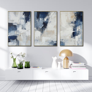 Set de 3 Cuadros Decorativos Abstract Colors 3-306 - Para Credenza