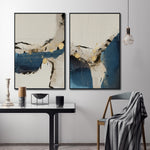 Cargar imagen en el visor de la galería, Set de 2 Cuadros Decorativos Abstract Colors 3 - 308 - Para Credenza
