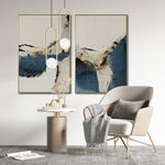 Cargar imagen en el visor de la galería, Set de 2 Cuadros Decorativos Abstract Colors 3 - 308 - Para Sala
