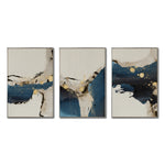 Cargar imagen en el visor de la galería, Set de 3 Cuadros Decorativos Abstract Colors 3 - 308 - Para Sala

