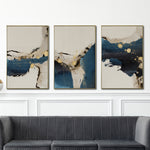 Cargar imagen en el visor de la galería, Set de 3 Cuadros Decorativos Abstract Colors 3 - 308 - Para Sala
