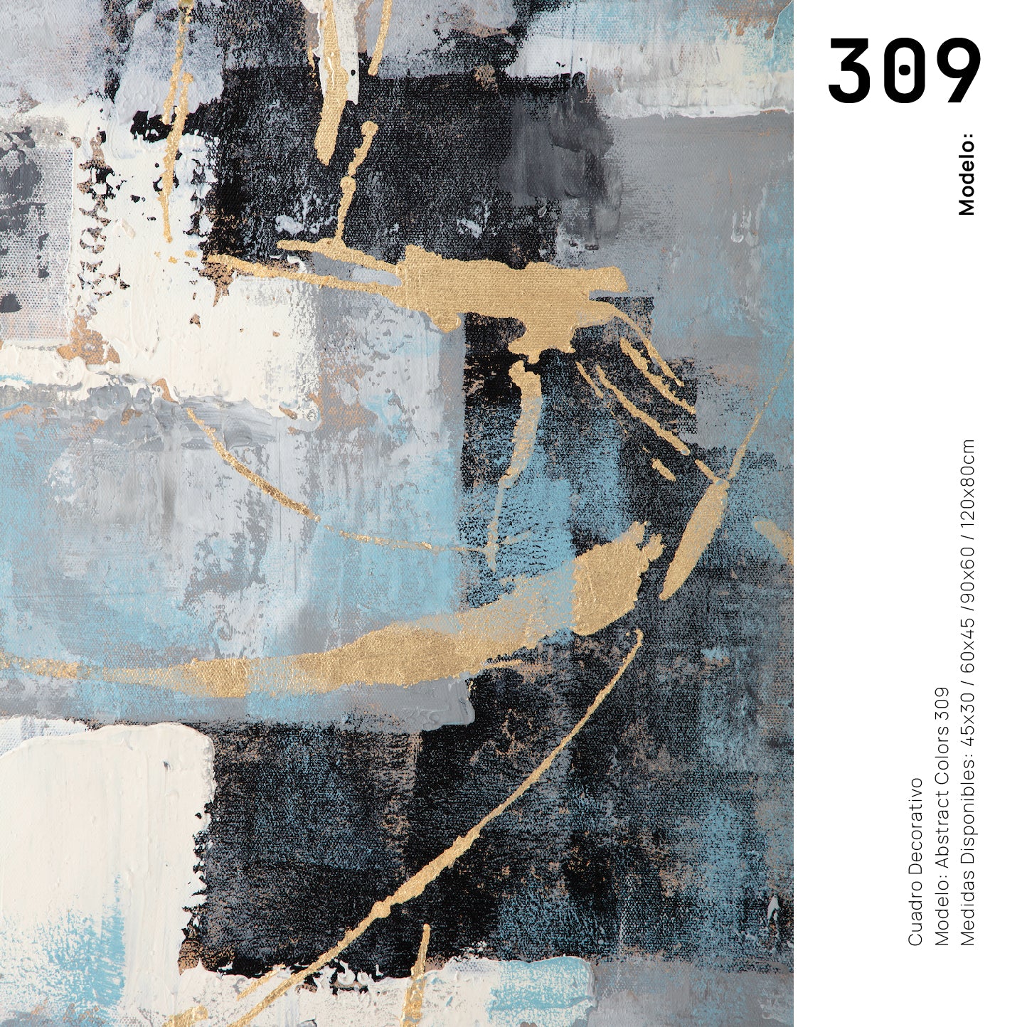 Cuadro Decorativo Abstract Colors 3- 309 - Para Recamara