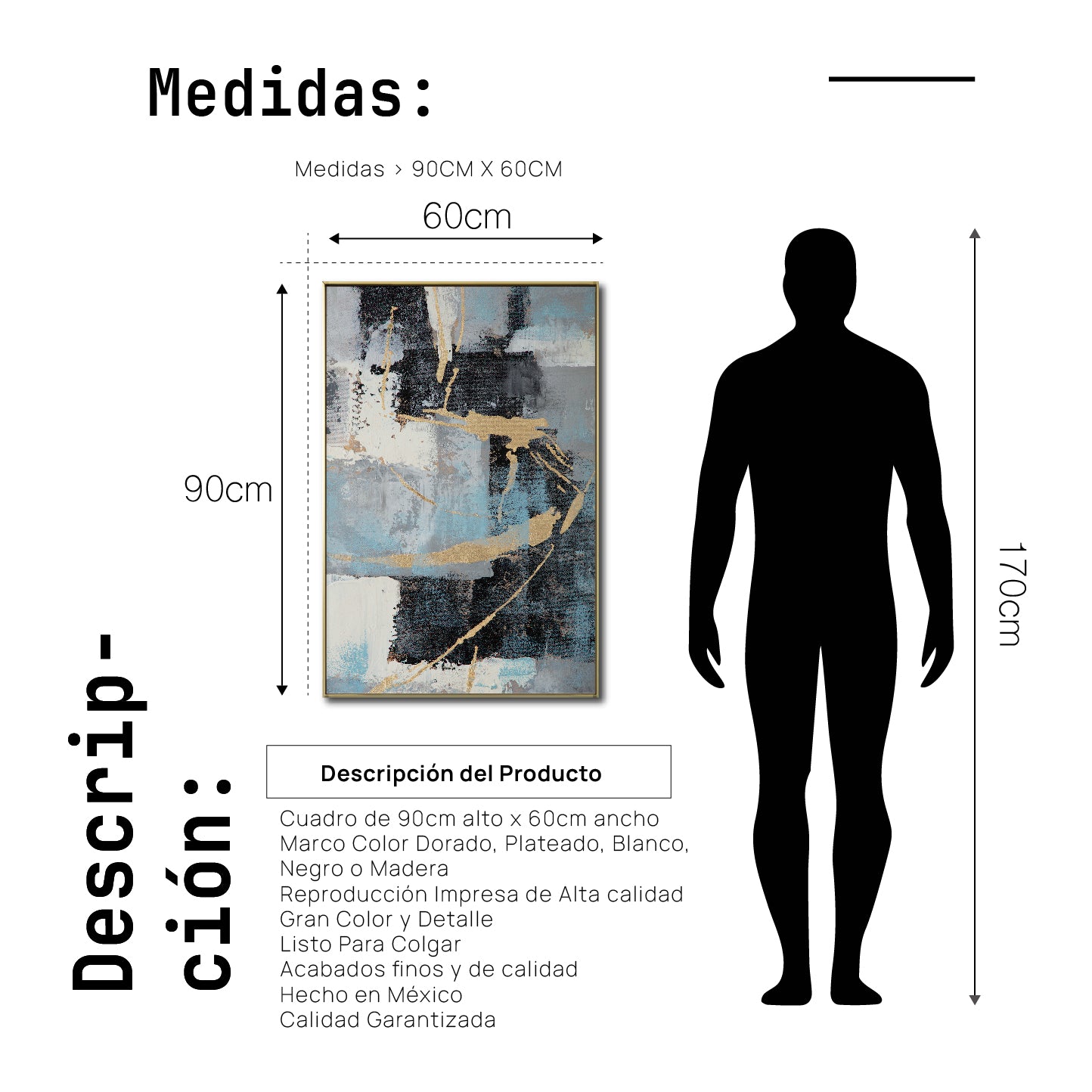 Cuadro Decorativo Abstract Colors 3- 309 - Para Sala