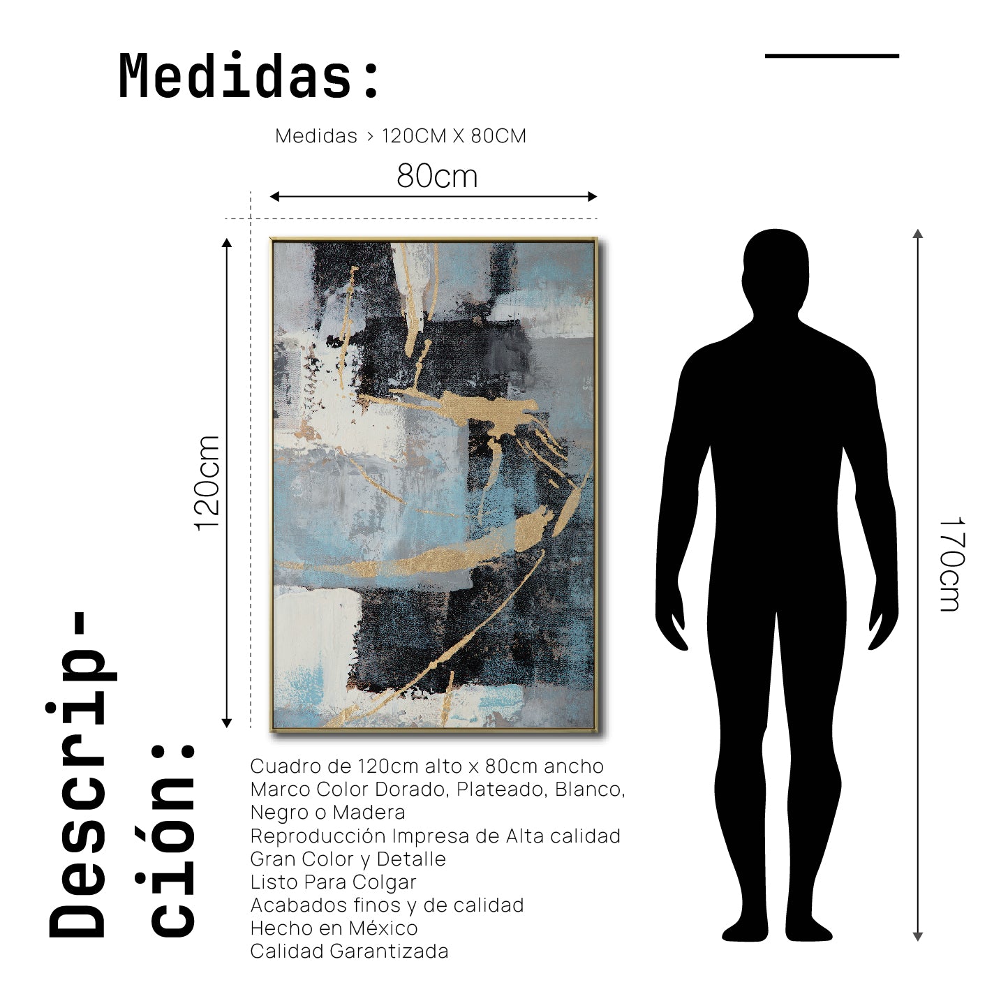 Cuadro Decorativo Abstract Colors 3- 309 - Para Sala