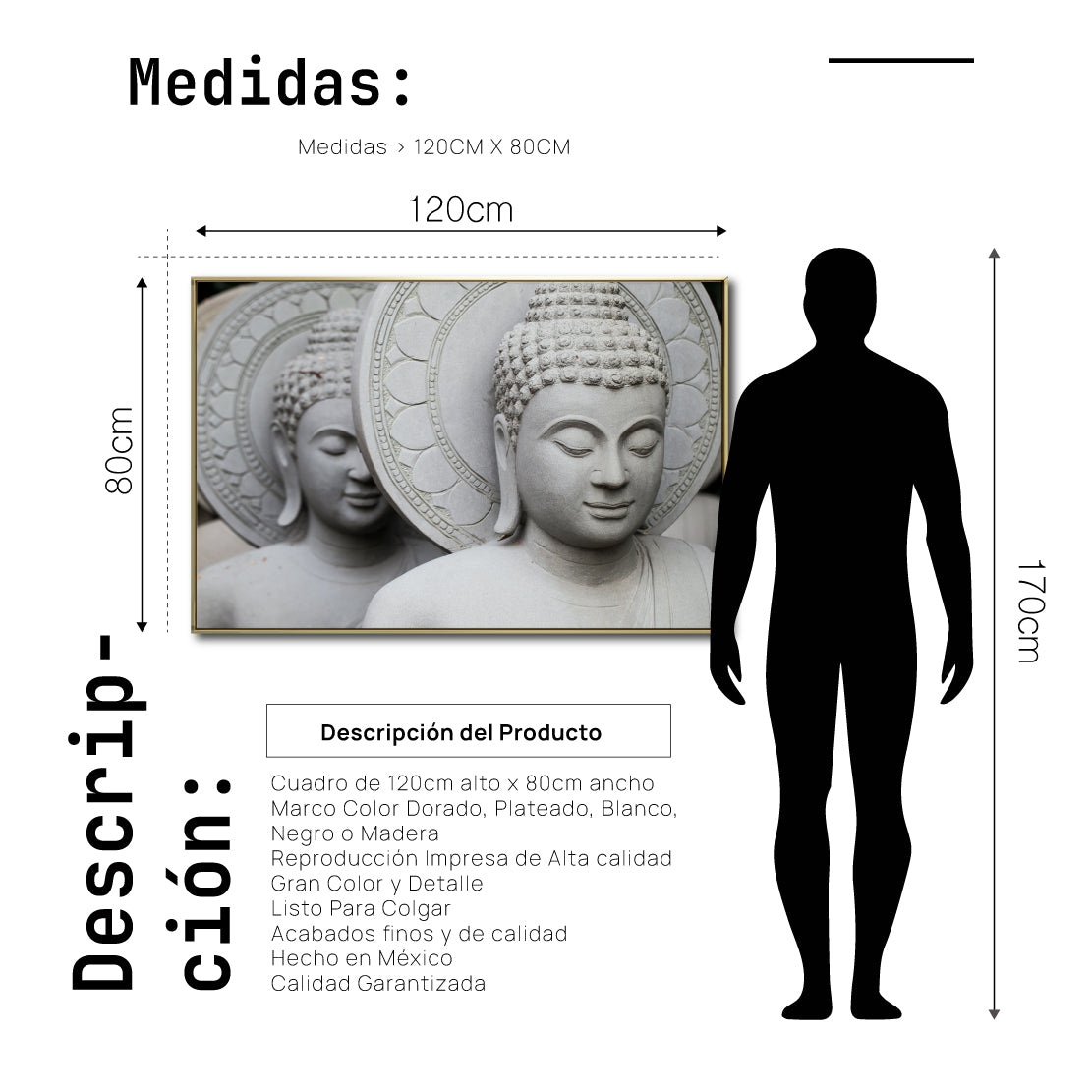 Cuadro Decorativo - Zen 030 - Budas en Meditación