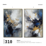 Cargar imagen en el visor de la galería, Set de 2 Cuadros Decorativos Abstract Colors 3 - 310 - Para Sala
